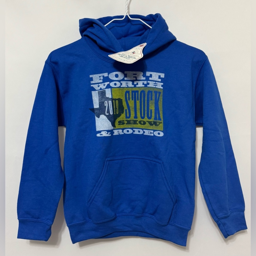 Fort Worth Stock Show & Rodeo Blue Kids Hoodie